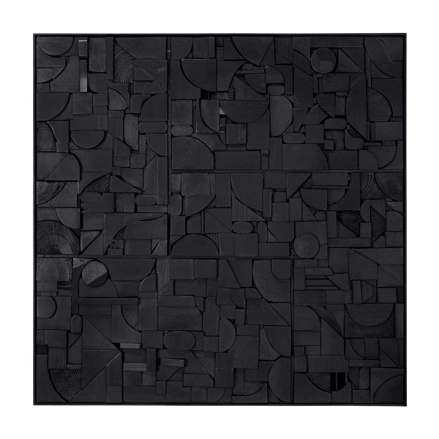 Bricks wall art - Black