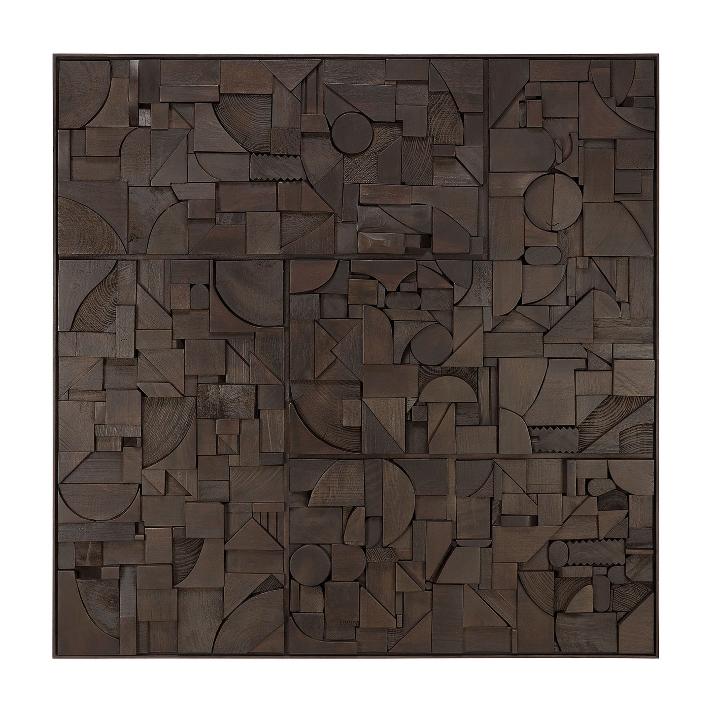 Bricks wall art - Dark Brown