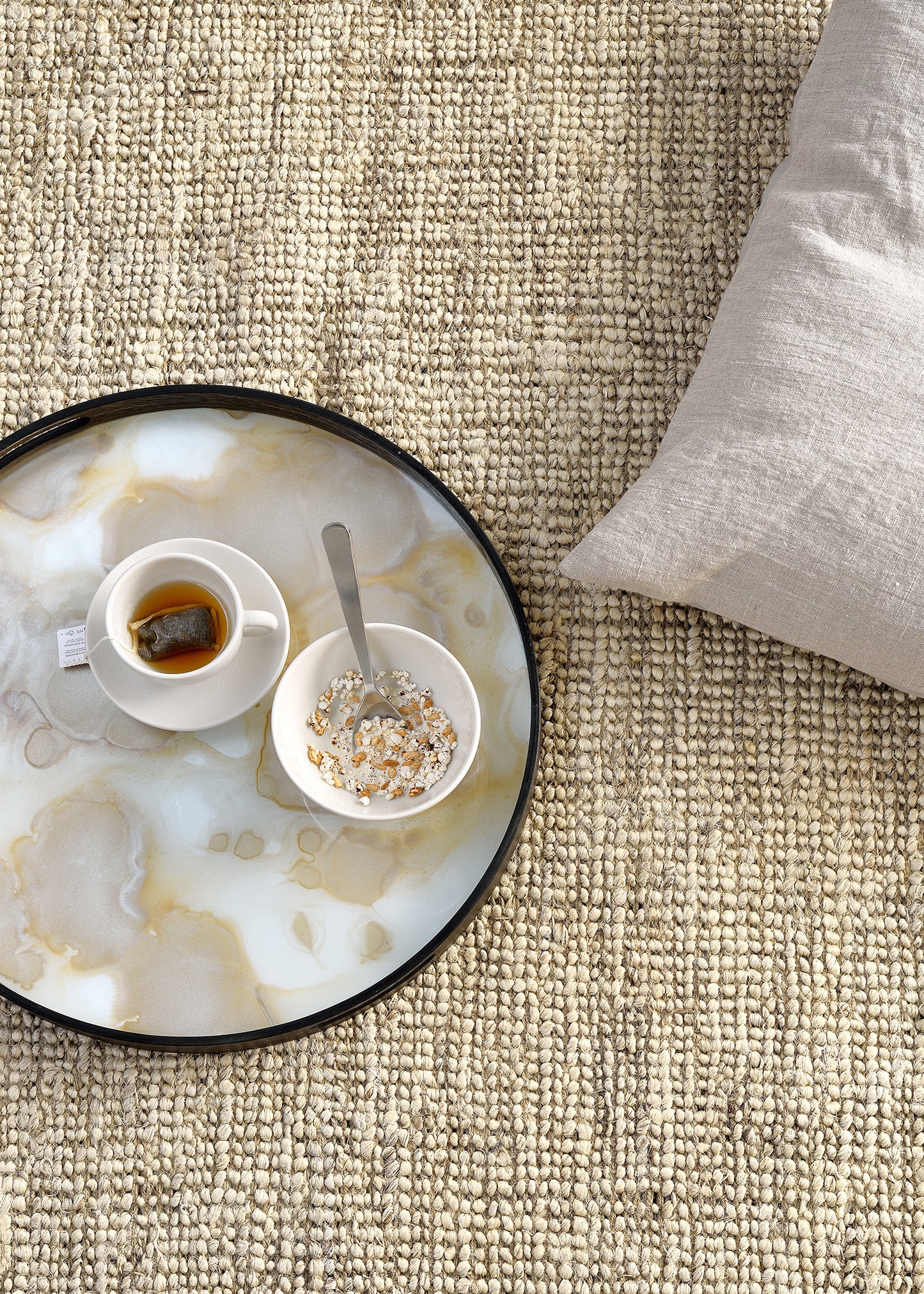 Mist Gold Organic glass tray