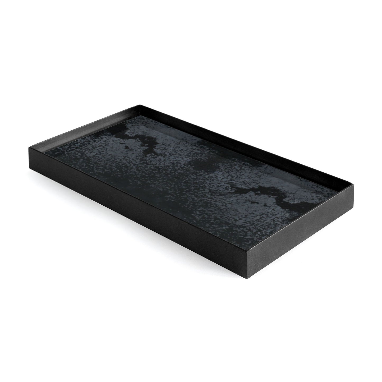 Charcoal mirror valet tray