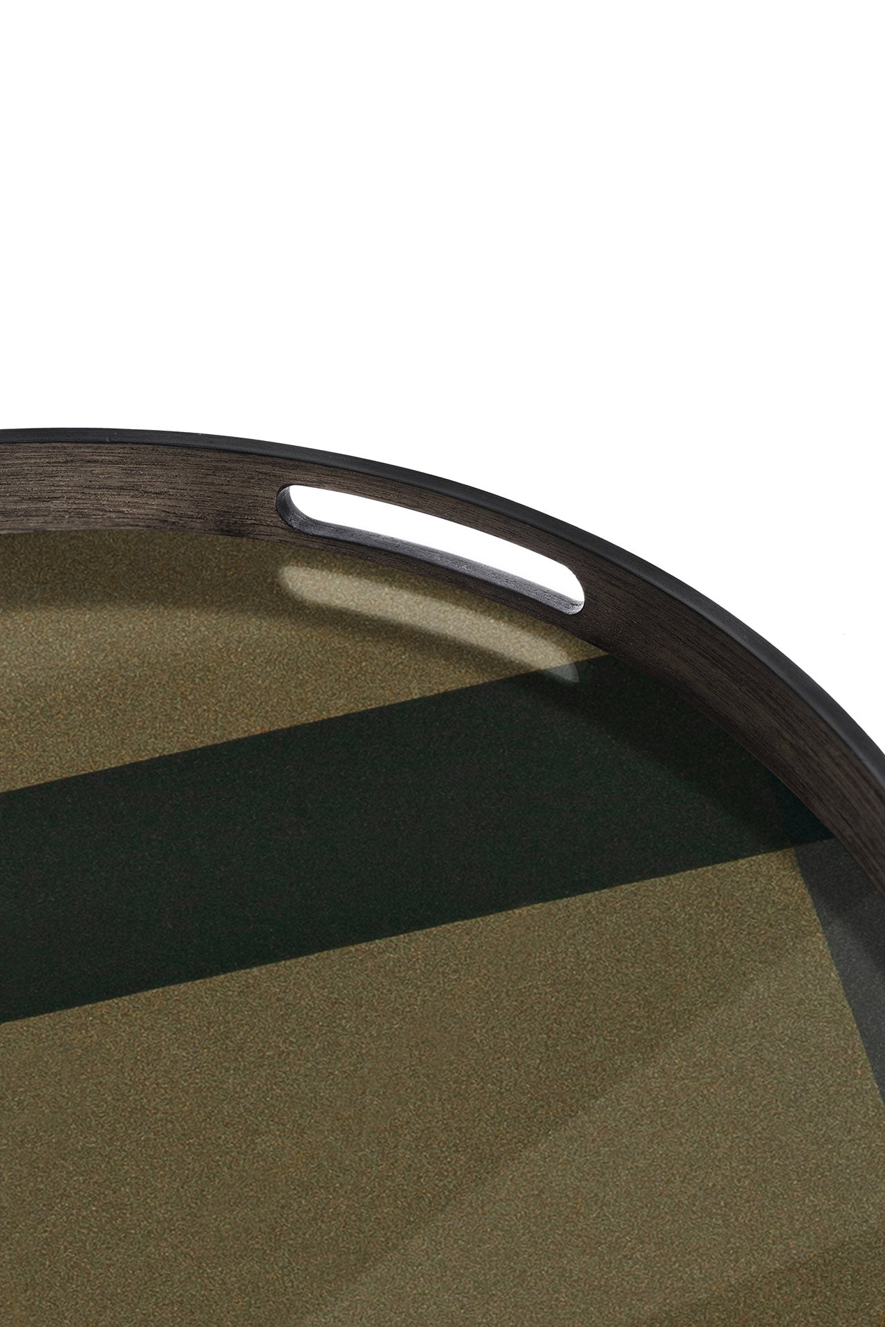 Angle glass tray
