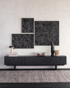 Bricks wall art - Dark Brown