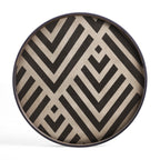 Chevron wooden tray