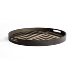 Chevron wooden tray