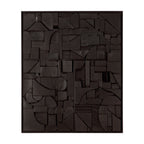 Bricks wall art - Black