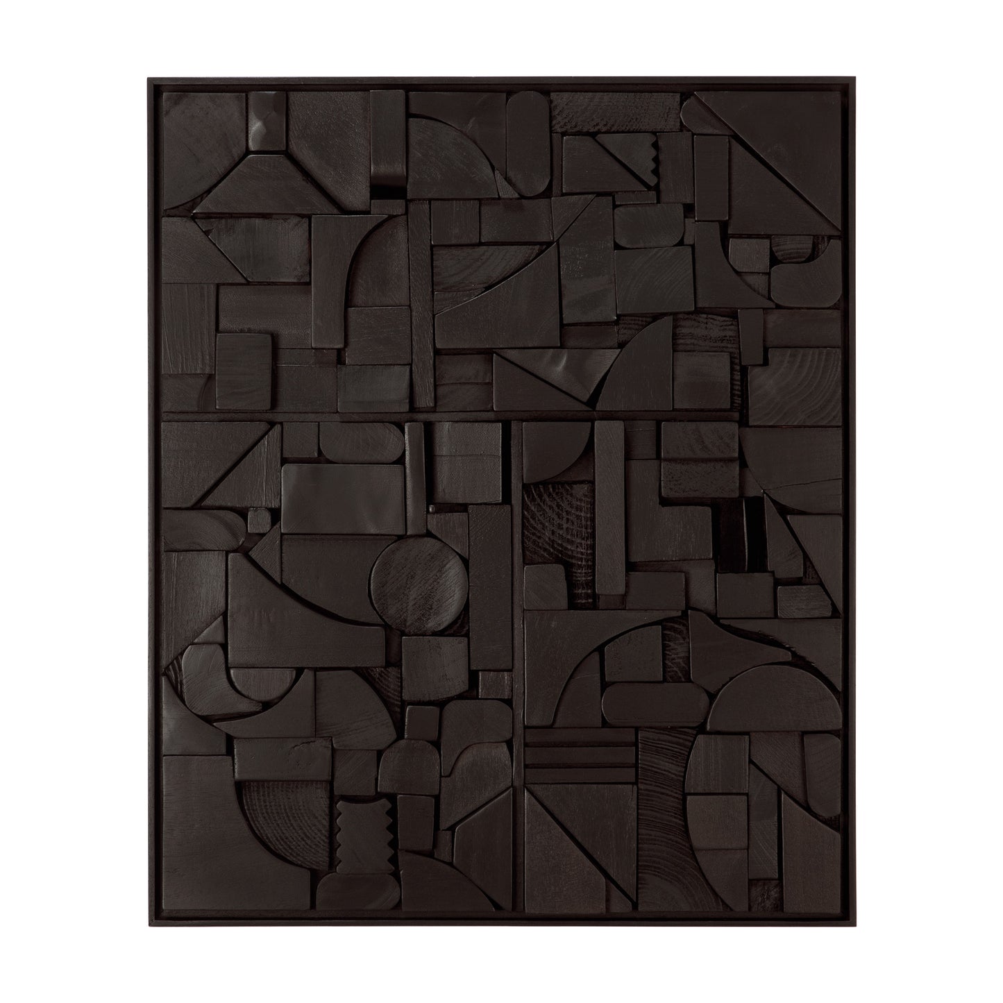 Bricks wall art - Black