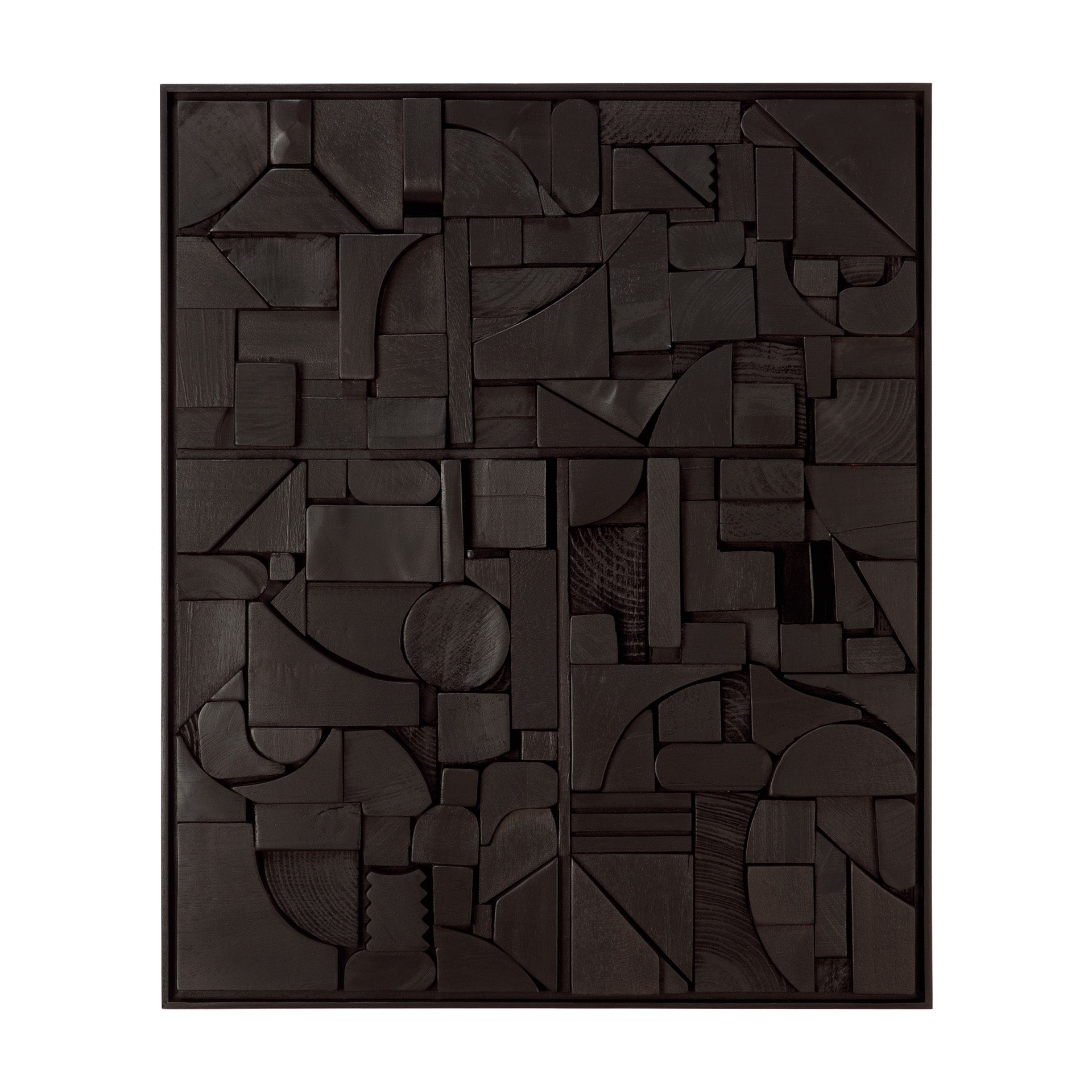 Bricks wall art - Black