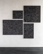 Bricks wall art - Dark Brown