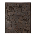 Bricks wall art - Dark Brown