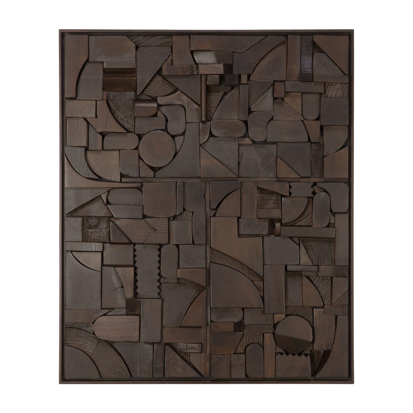 Bricks wall art - Dark Brown