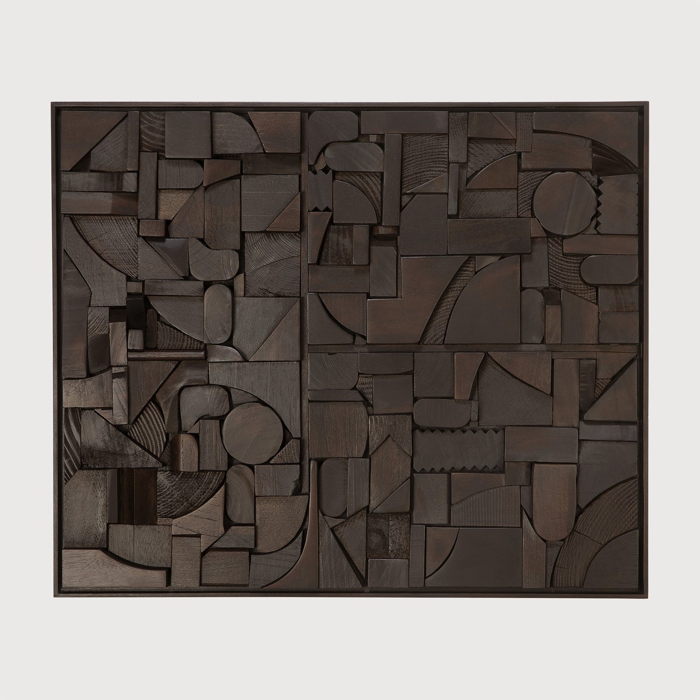Bricks wall art - Dark Brown