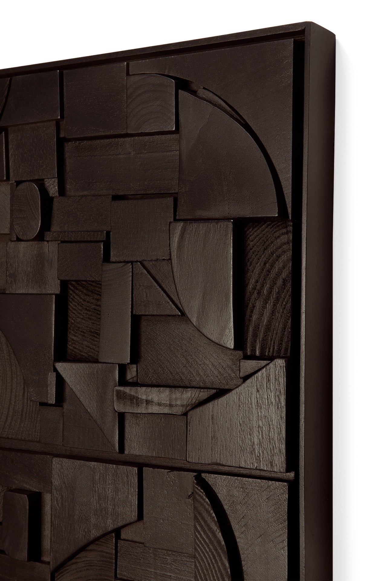 Bricks wall art - Black