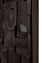 Bricks wall art - Black