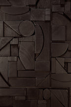 Bricks wall art - Black