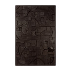 Bricks wall art - Black