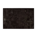 Bricks wall art - Black