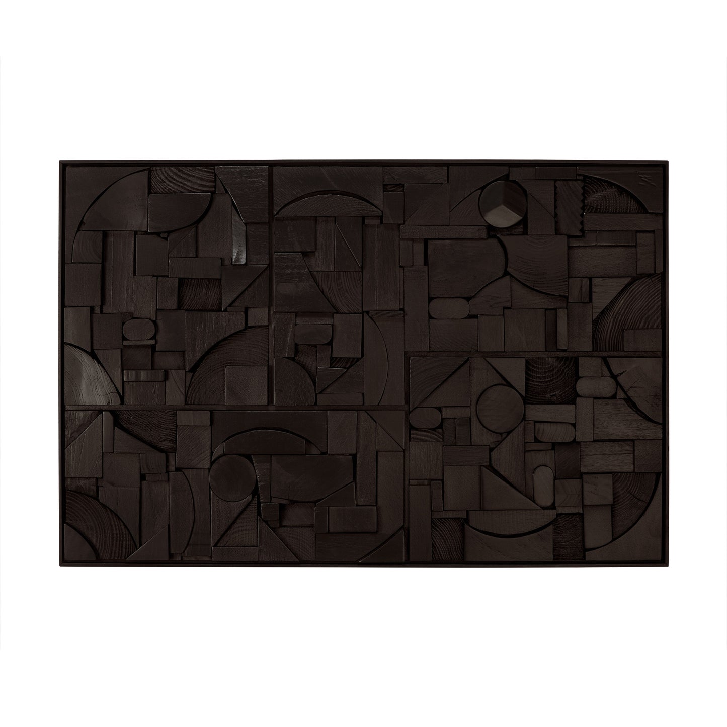 Bricks wall art - Black