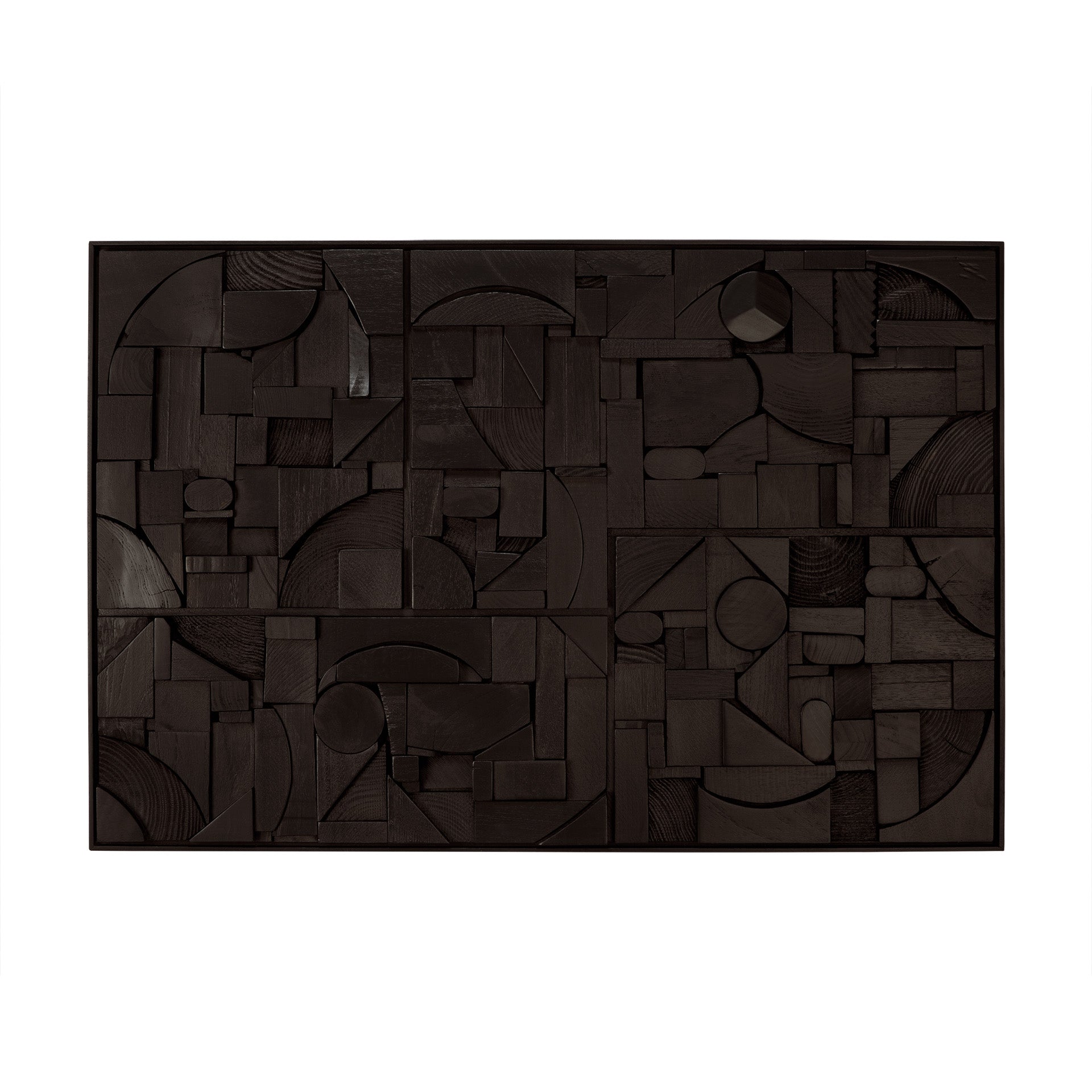 Bricks wall art - Black