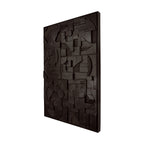 Bricks wall art - Black