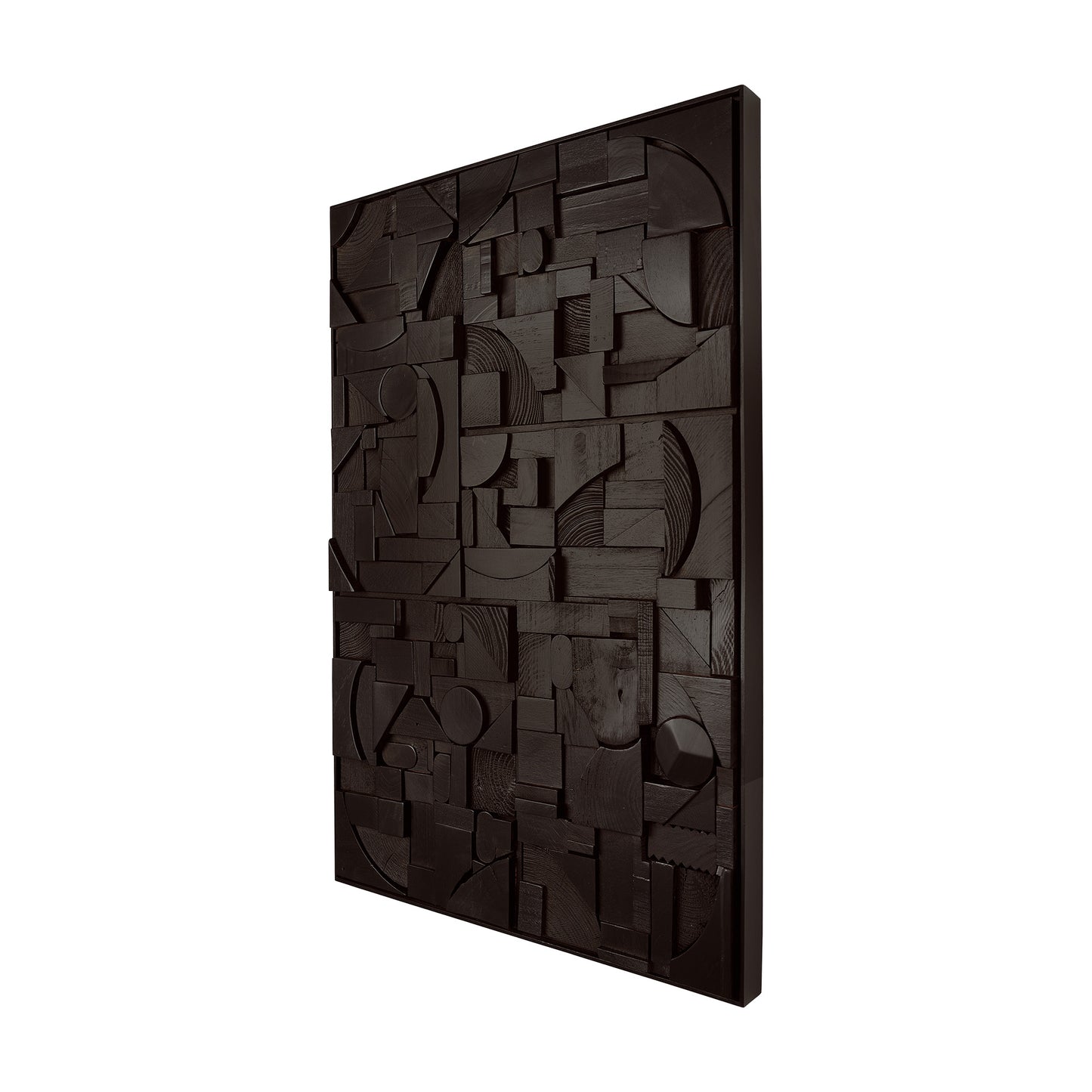 Bricks wall art - Black