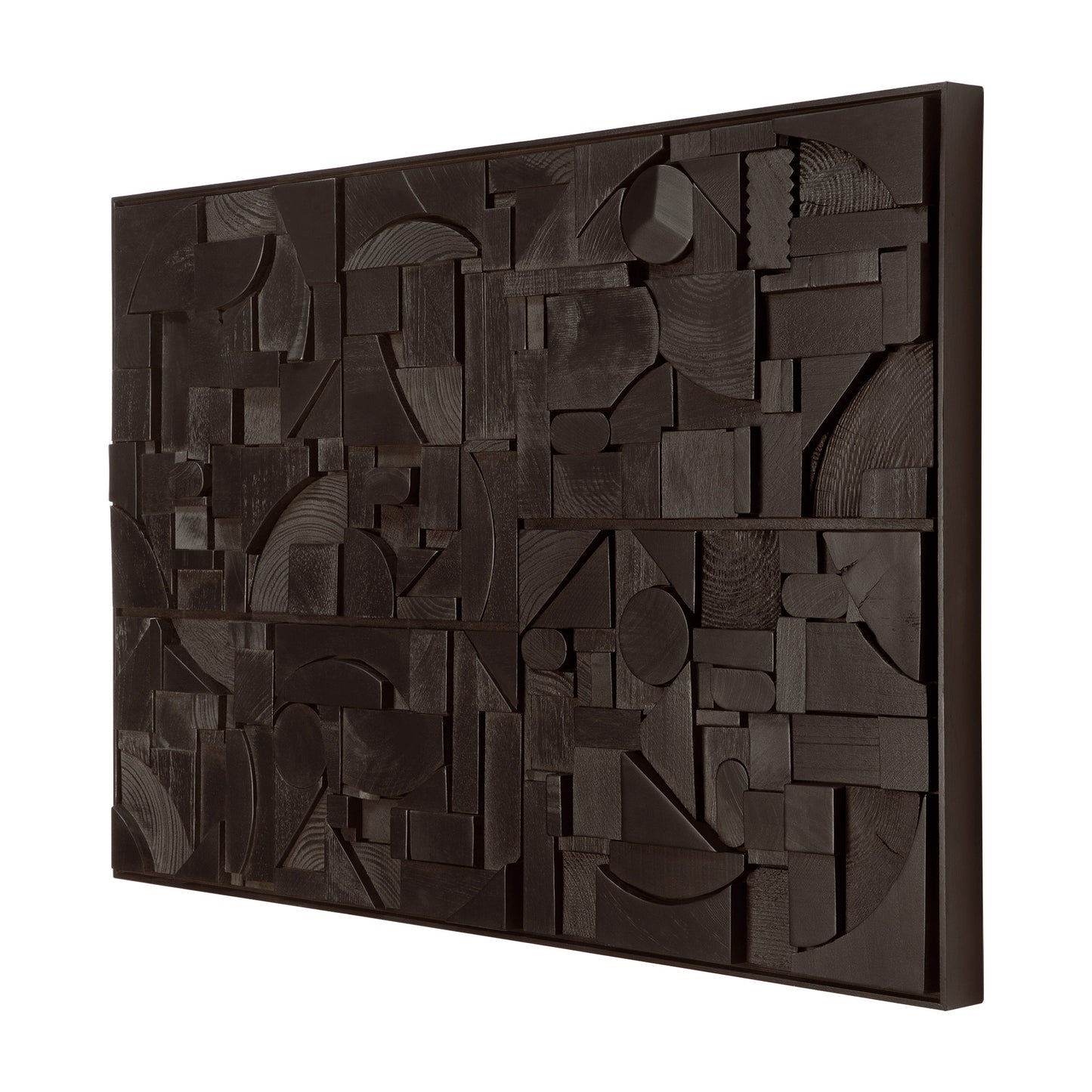 Bricks wall art - Black