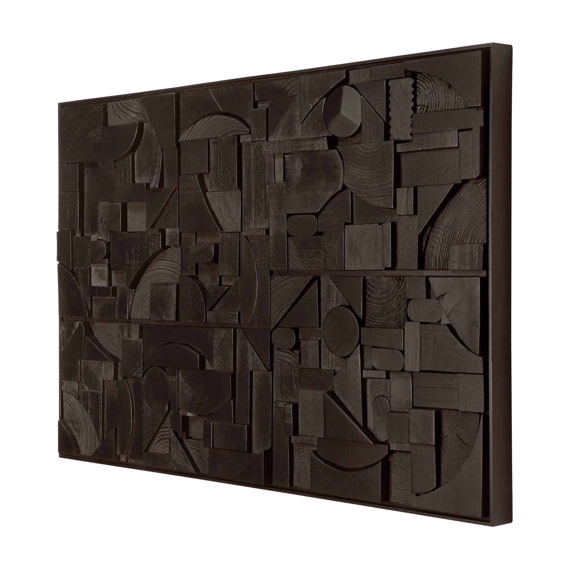 Bricks wall art - Black
