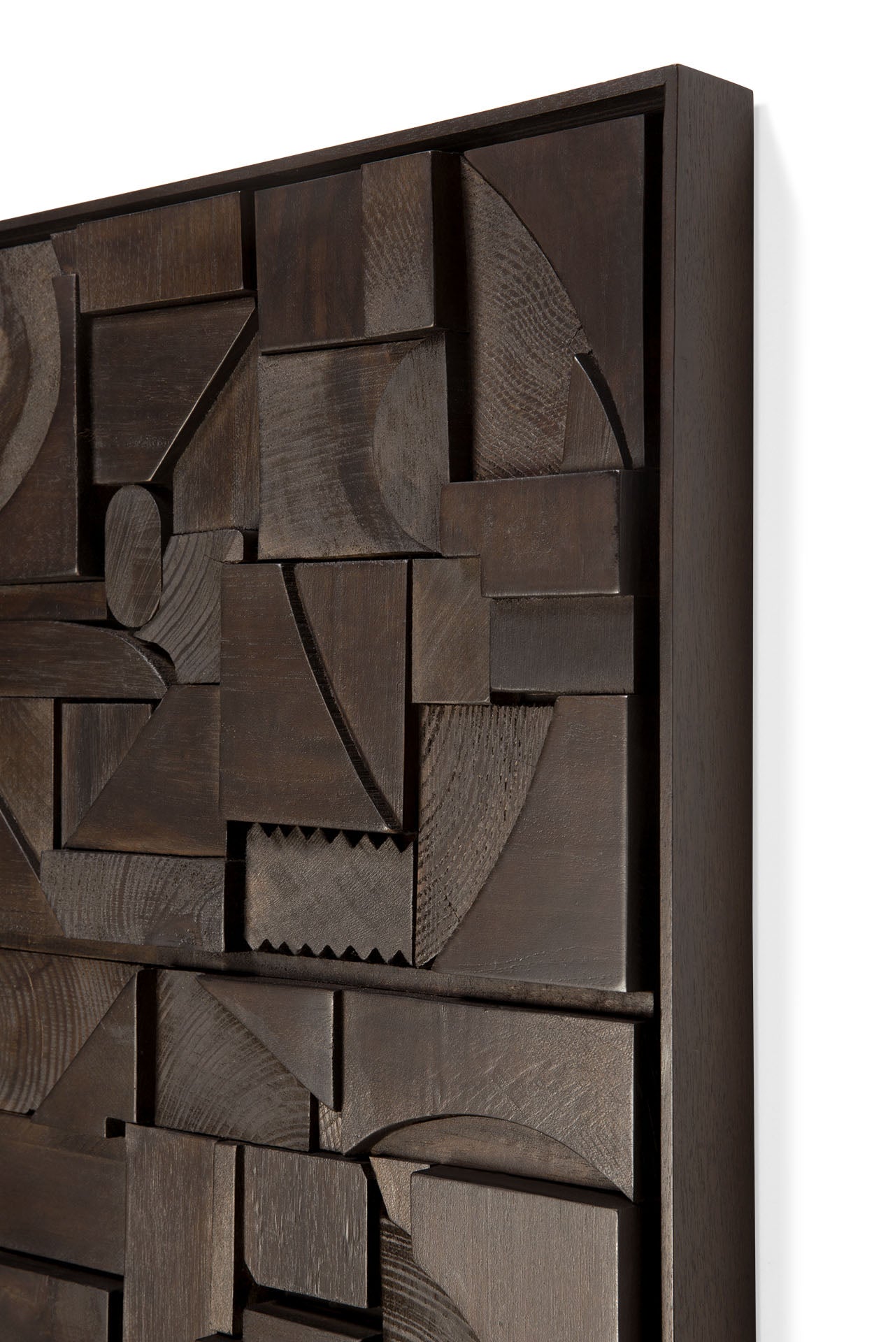 Bricks wall art - Dark Brown