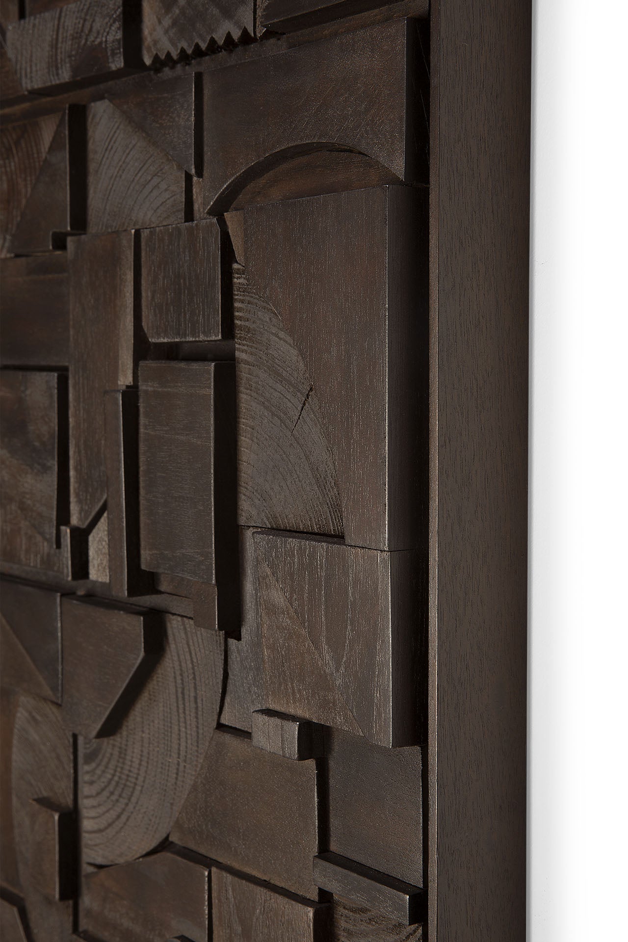 Bricks wall art - Dark Brown