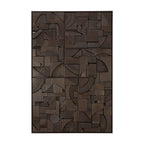 Bricks wall art - Dark Brown