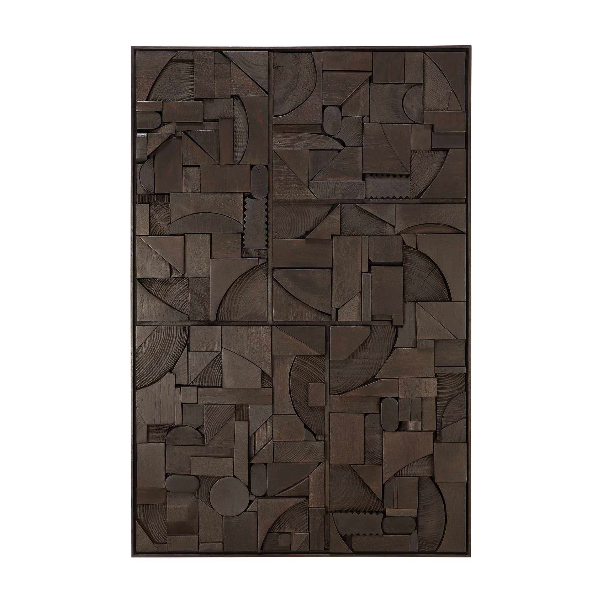 Bricks wall art - Dark Brown