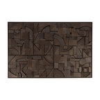 Bricks wall art - Dark Brown