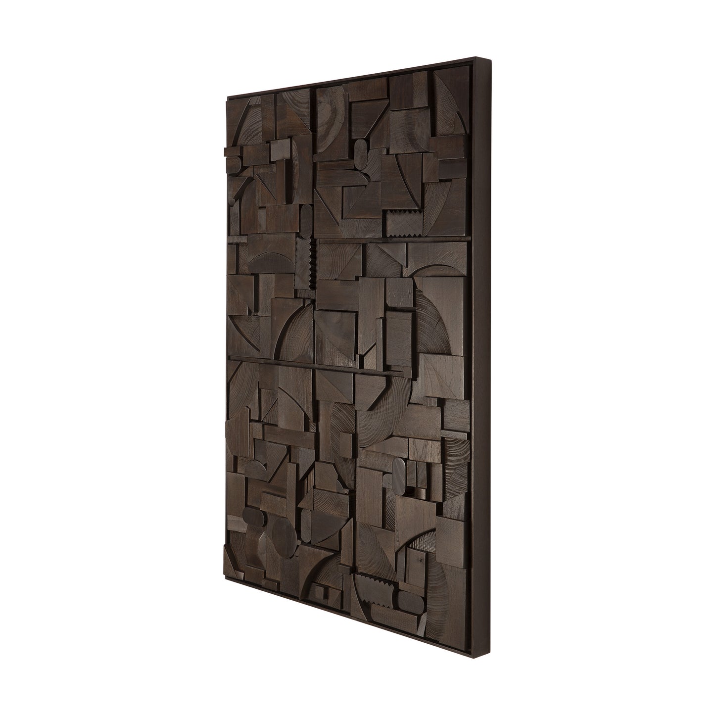 Bricks wall art - Dark Brown
