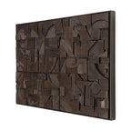 Bricks wall art - Dark Brown
