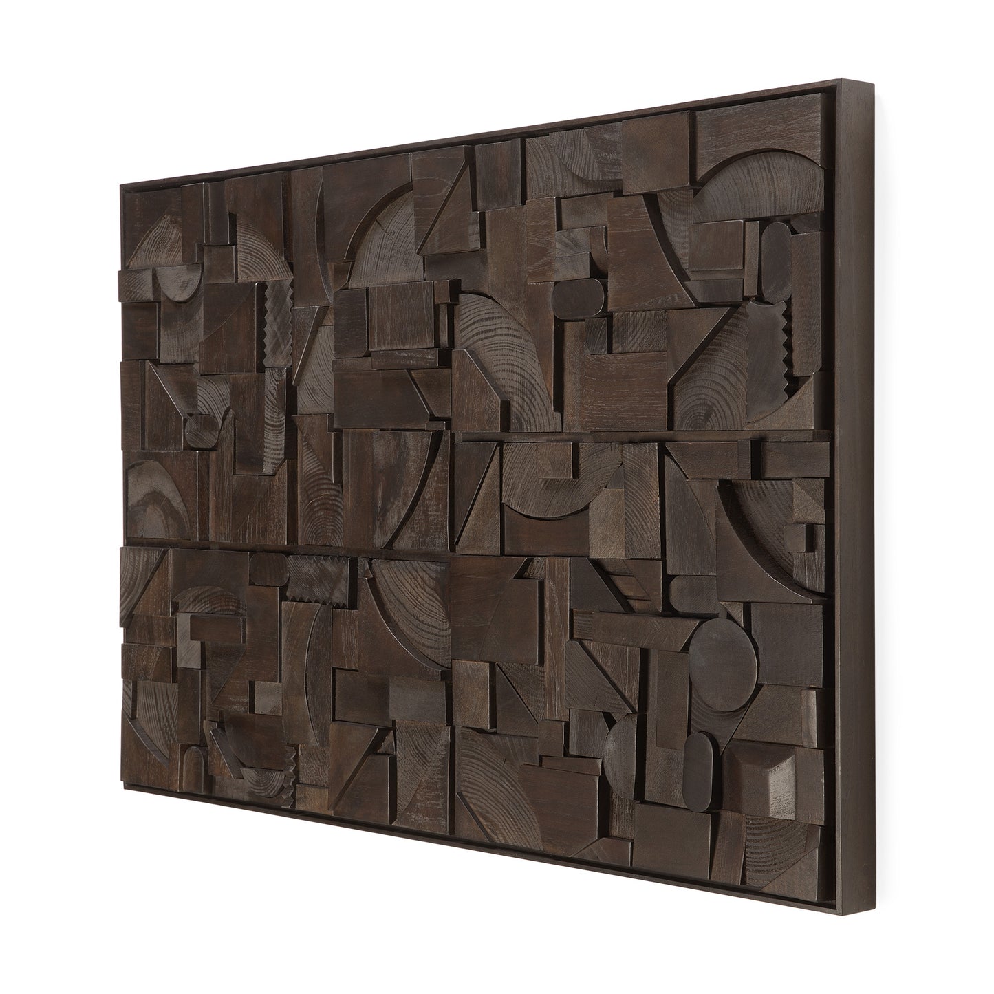 Bricks wall art - Dark Brown