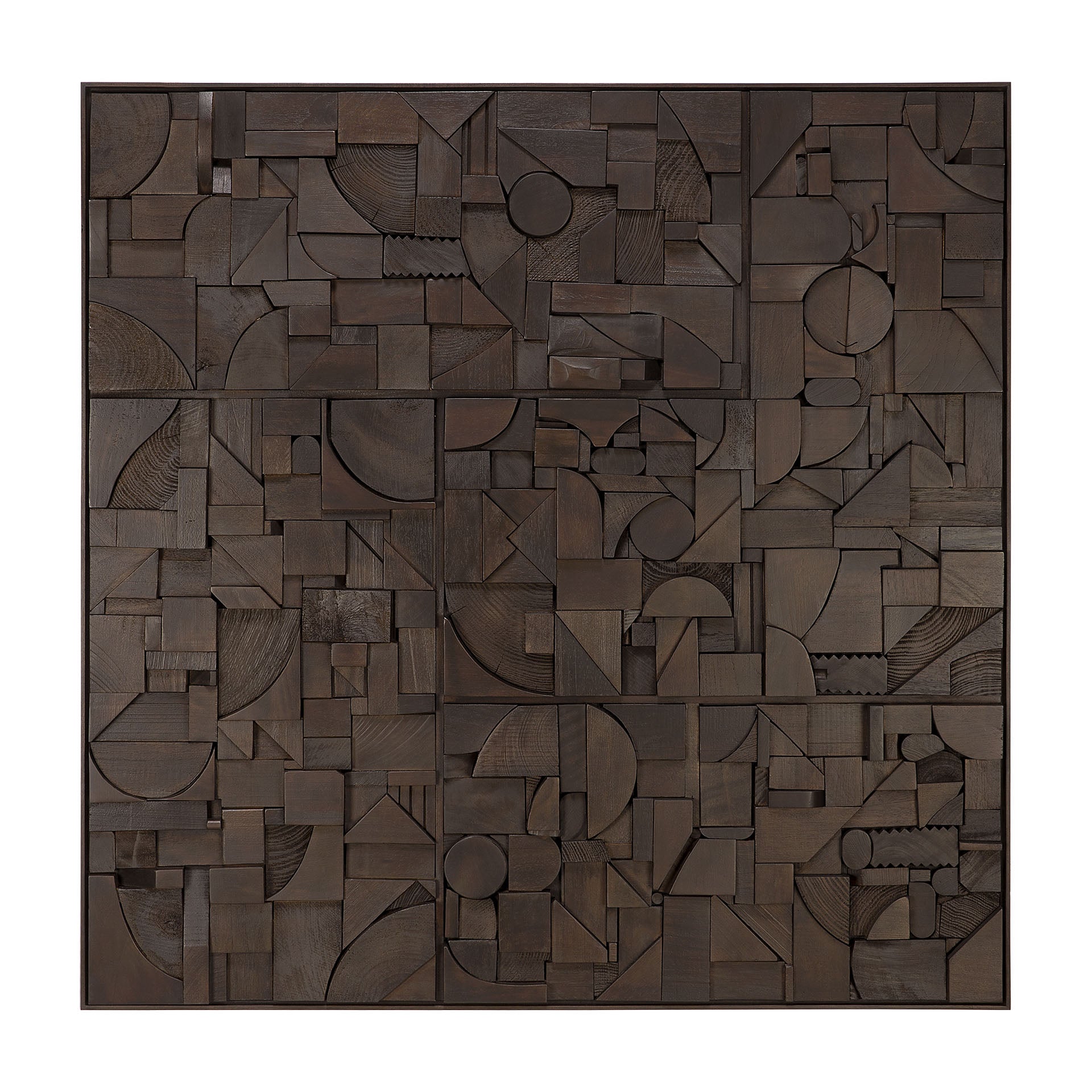 Bricks wall art - Dark Brown
