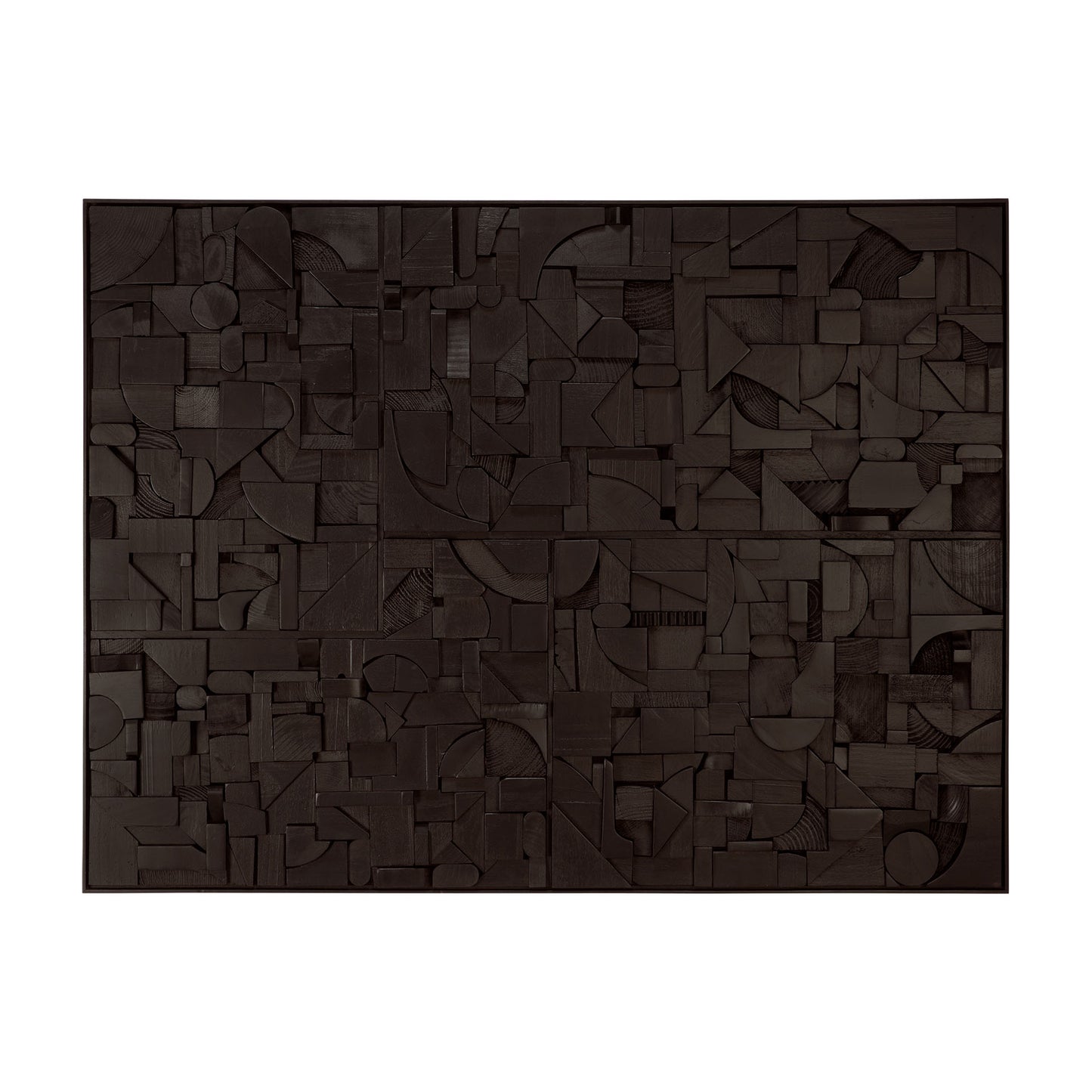 Bricks wall art - Black