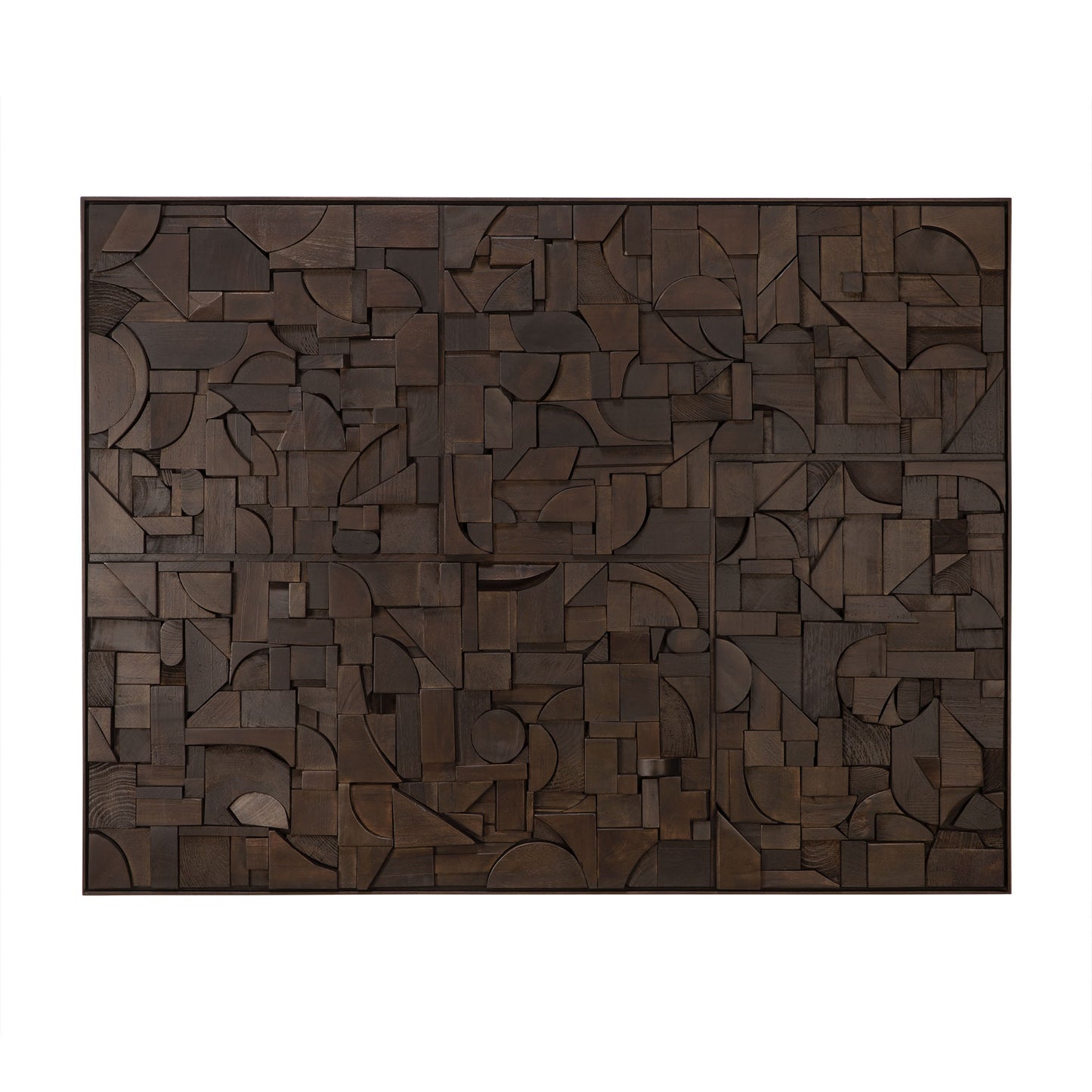 Bricks wall art - Dark Brown