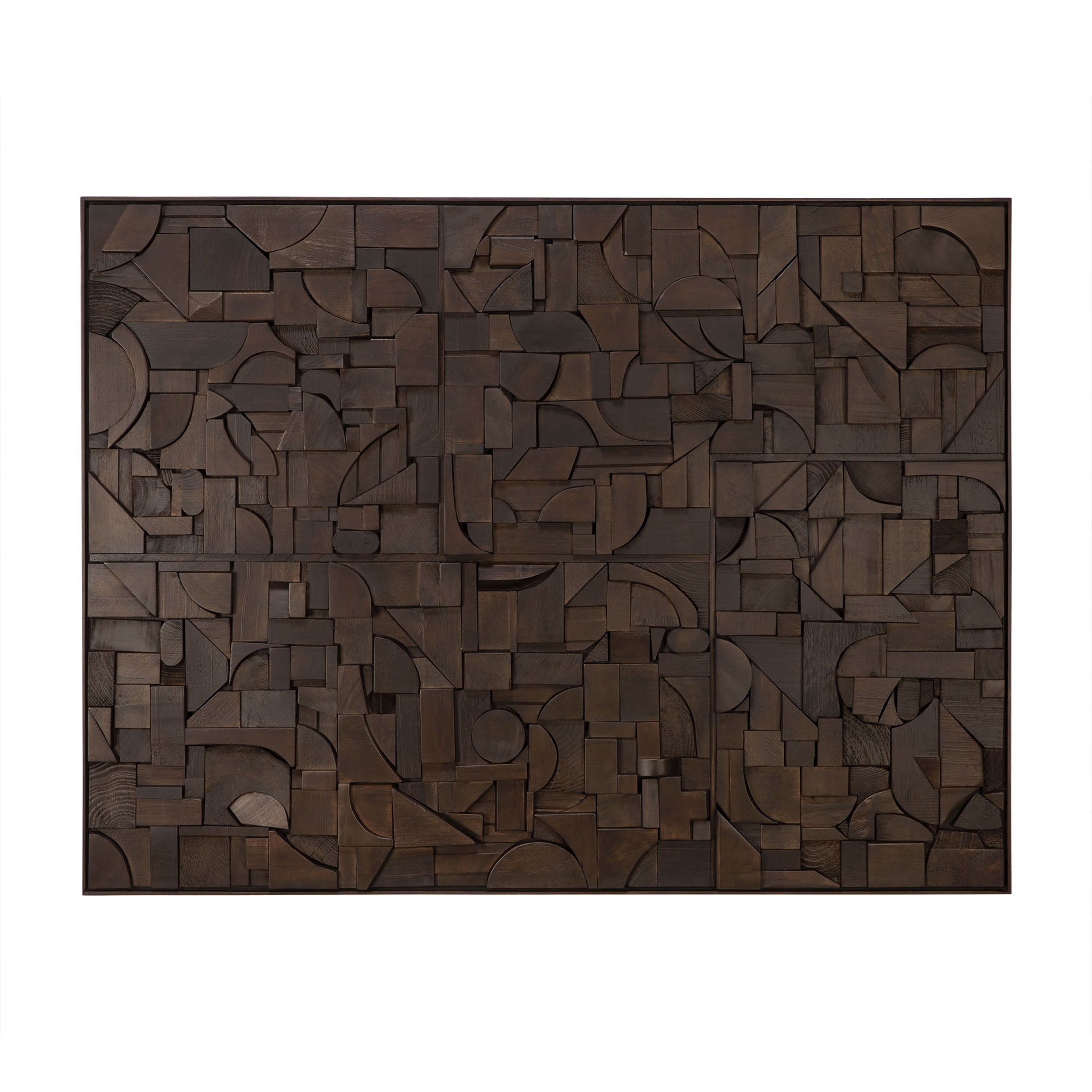 Bricks wall art - Dark Brown
