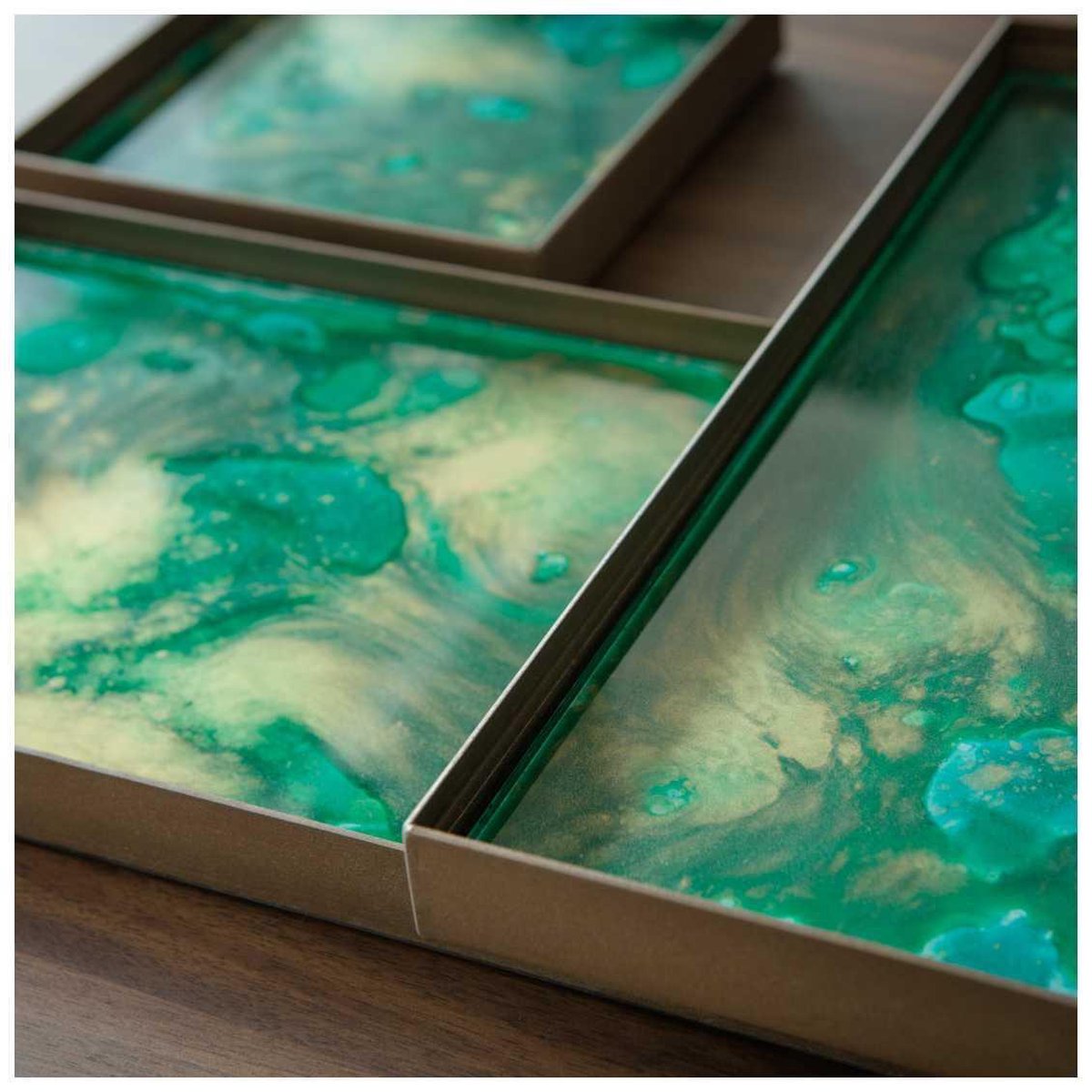 Organic Malachite Valet Tray - Small