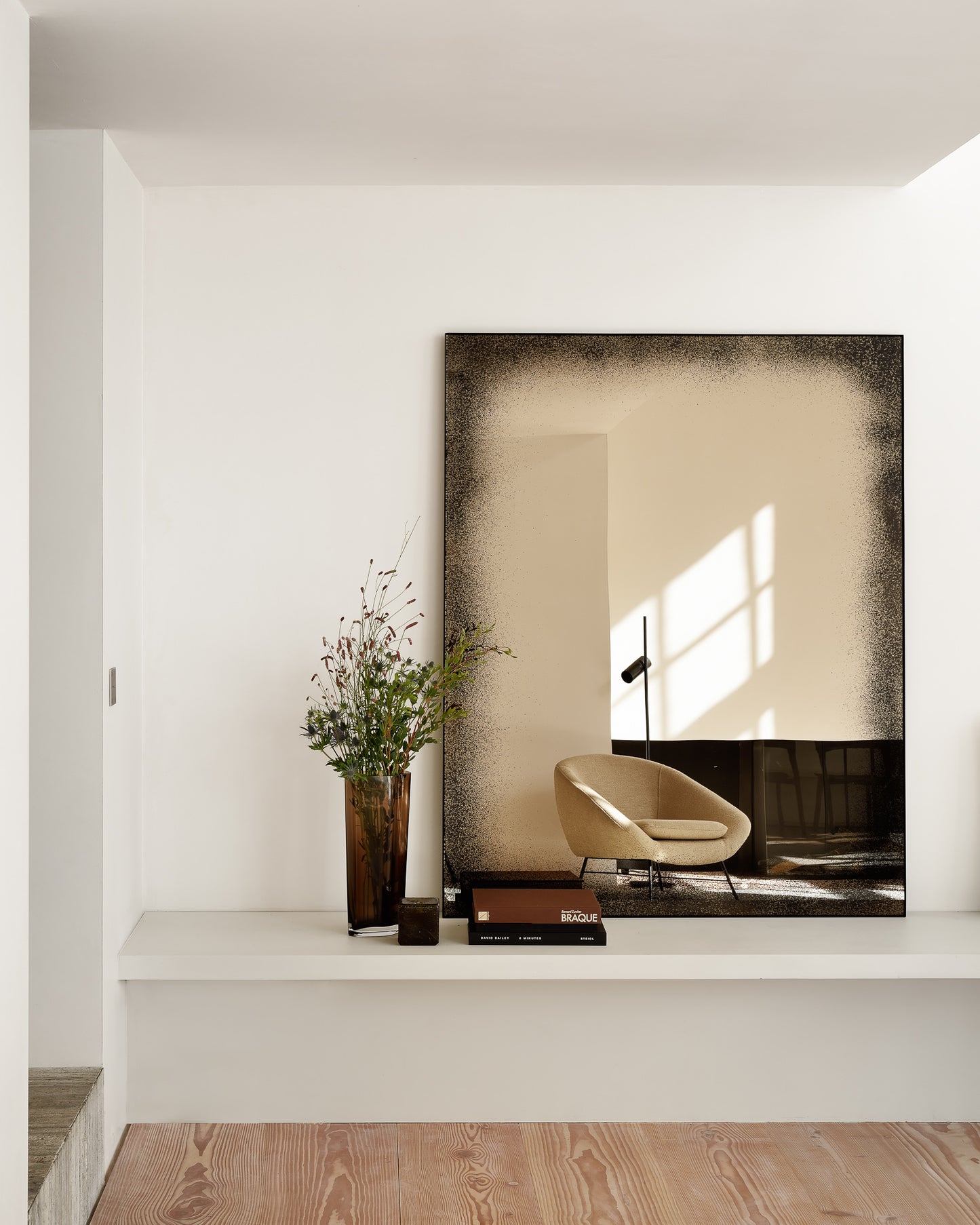 Bronze wall mirror