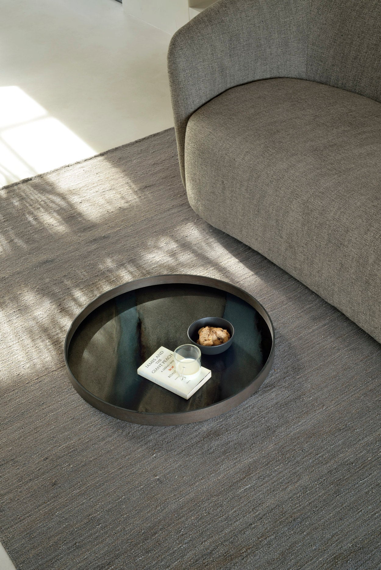 Graphite Organic glass tray