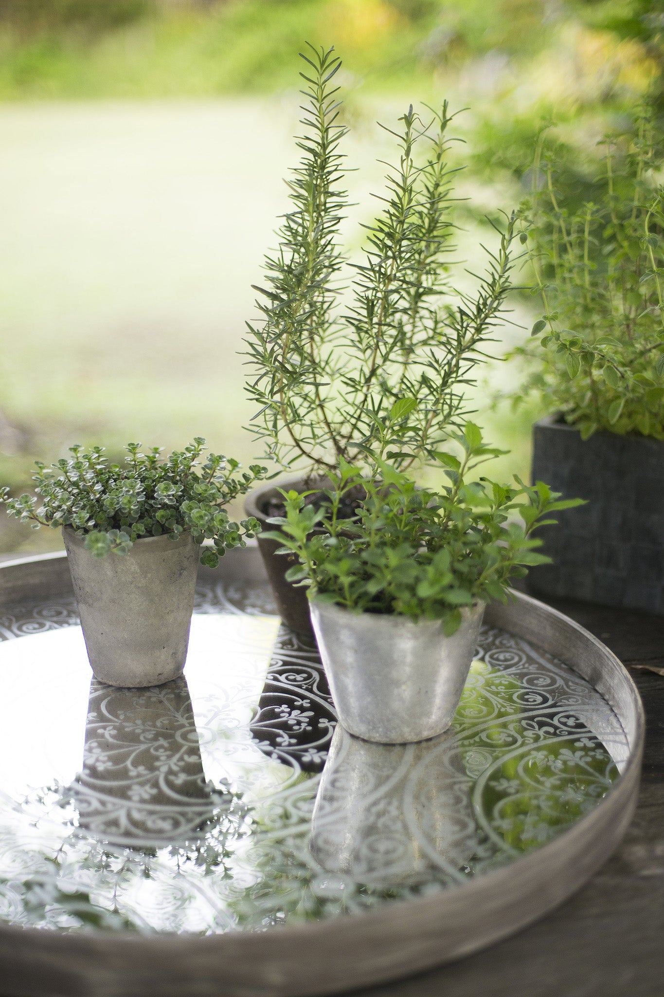 Moroccan Frost mirror tray