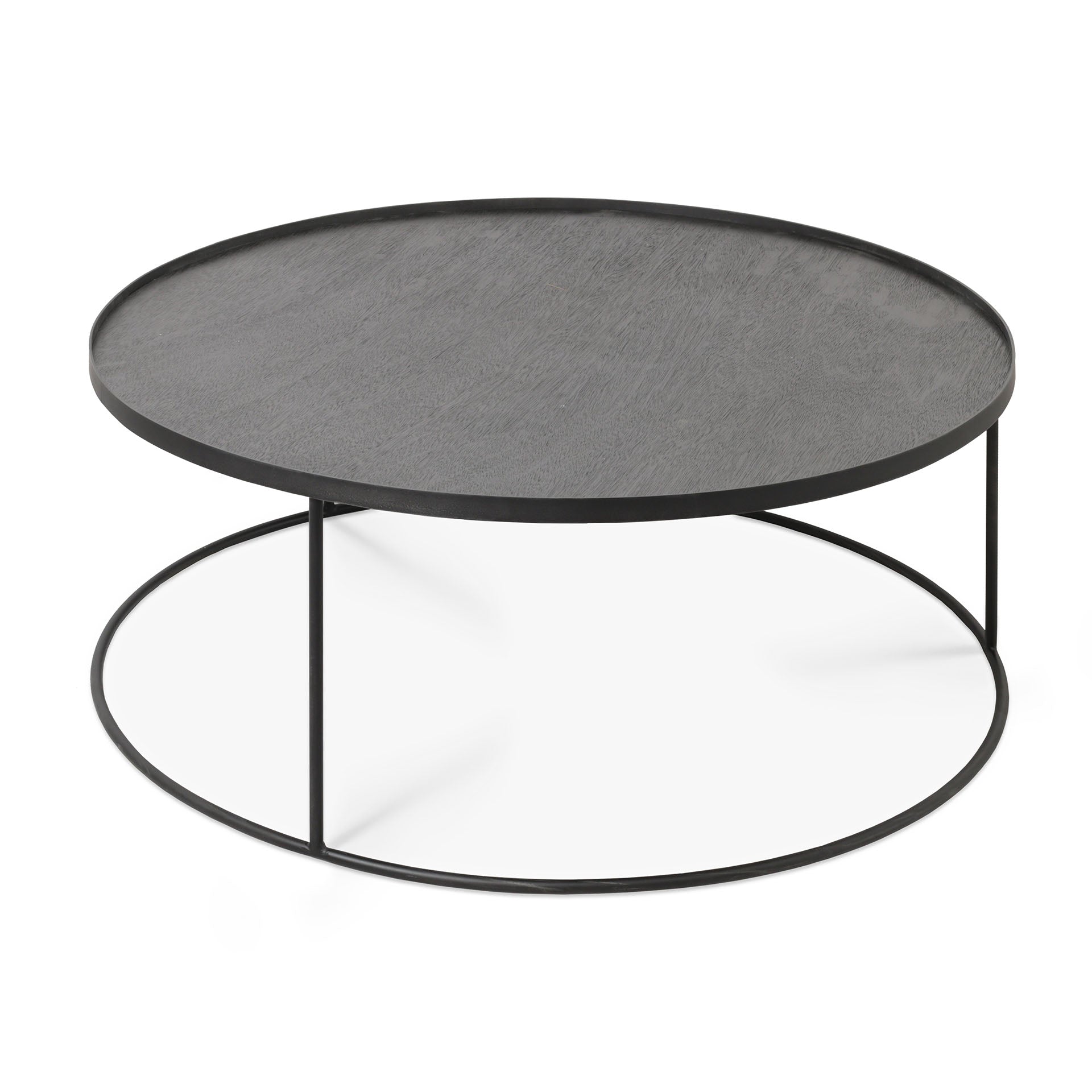 Round tray coffee table (tray not included)