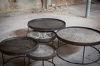 Round tray coffee table set (trays not included)