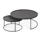 Round tray coffee table set (trays not included)