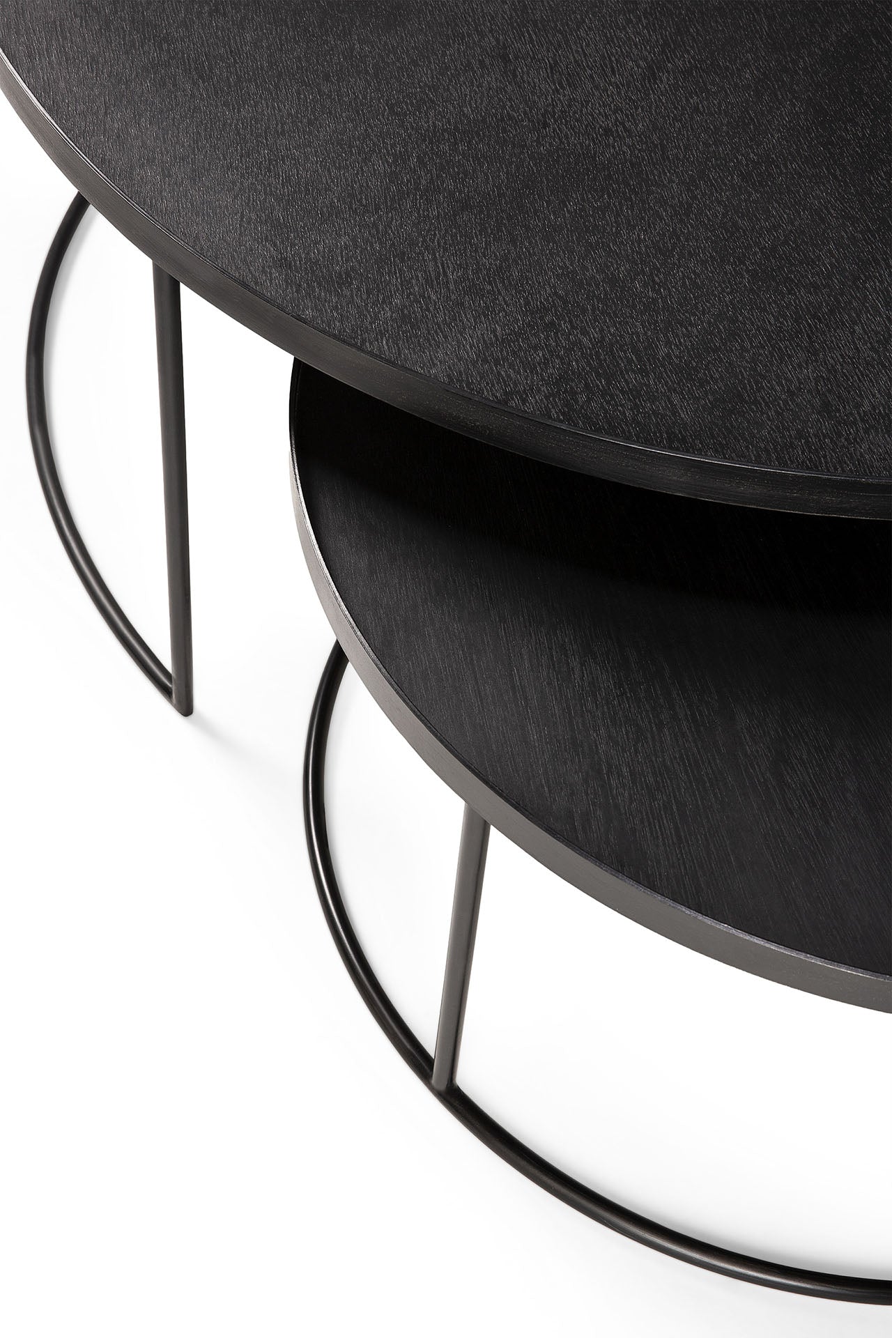 Round tray coffee table set (trays not included)