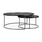 Round tray coffee table set (trays not included)