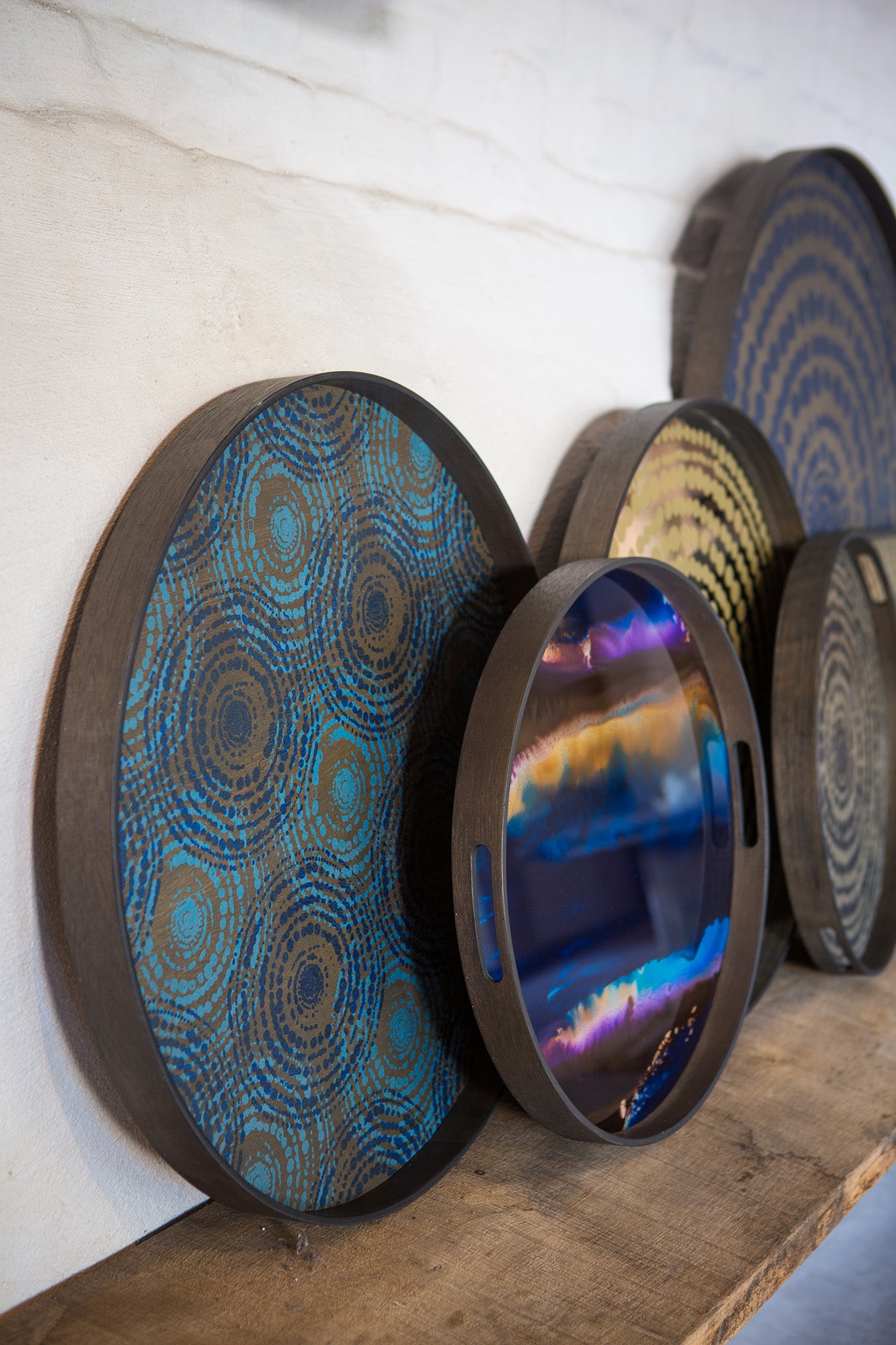 Indigo Organic glass tray