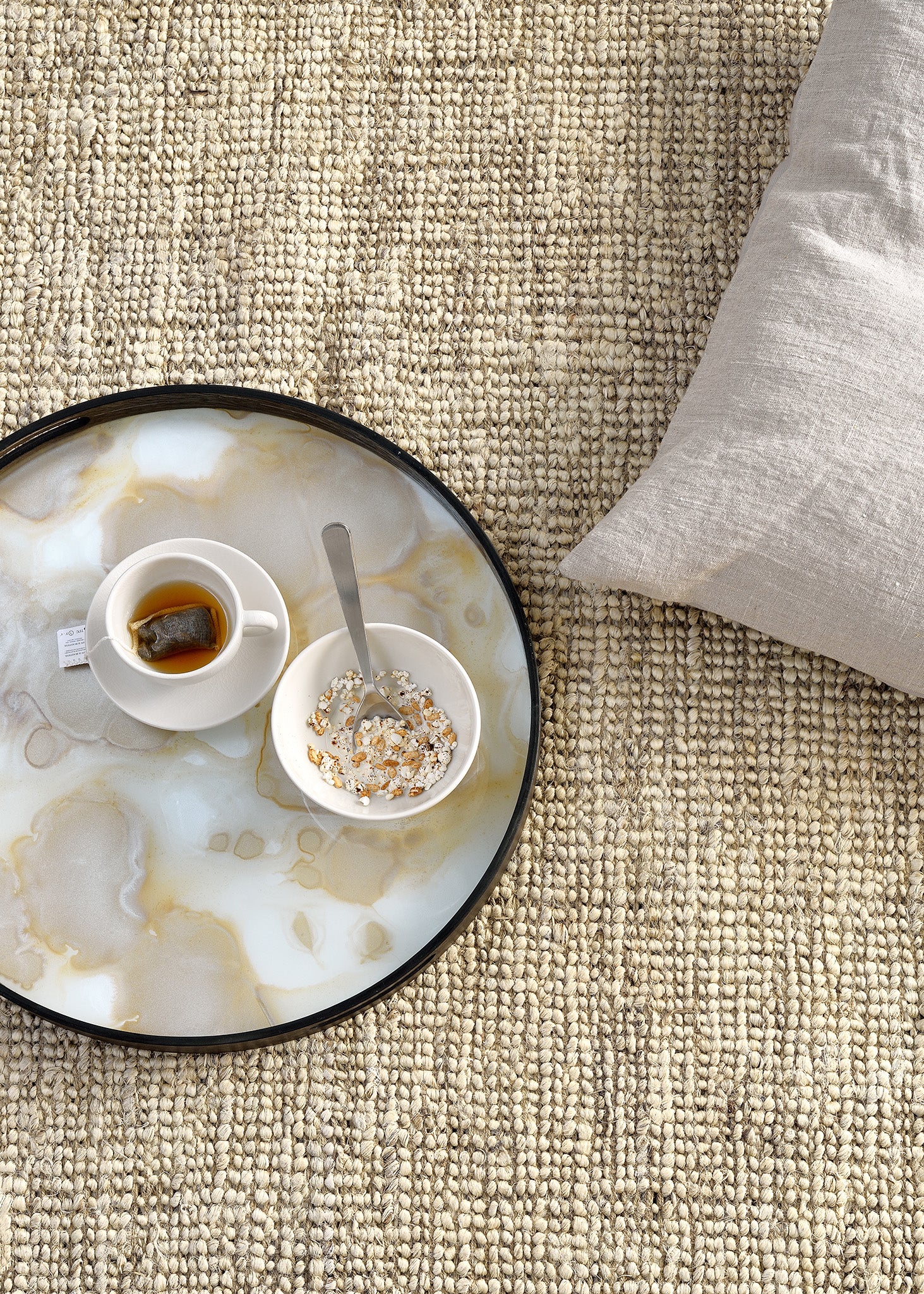 Mist Gold Organic glass tray