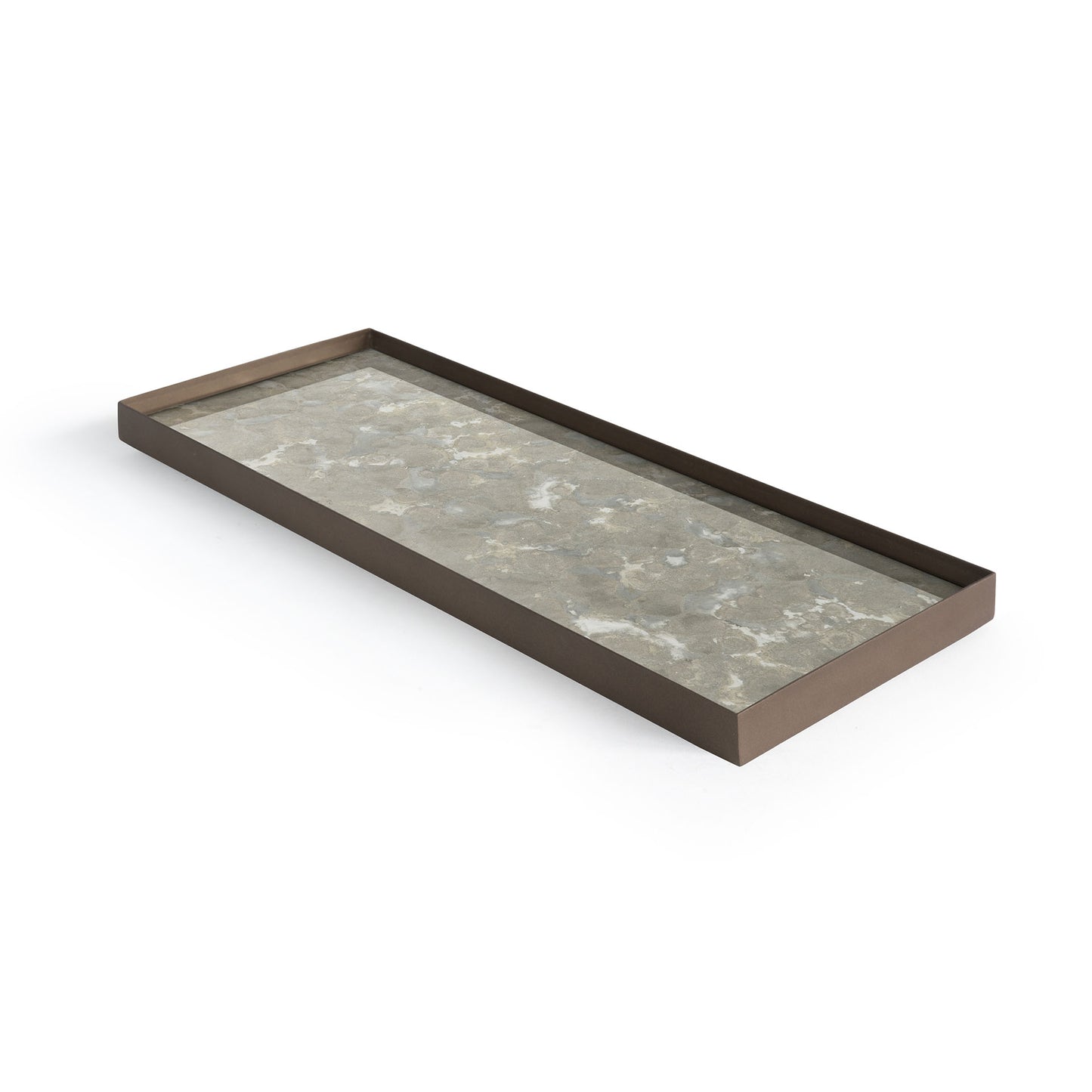 Fossil Organic glass valet tray